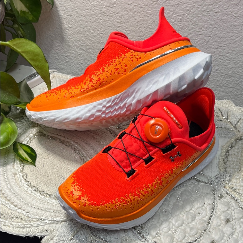 NWOT Unisex UA SlipSpeed™ Mega All-America Orange Shoes {Men’s 4.5/Wms 6.0} - Picture 4 of 15
